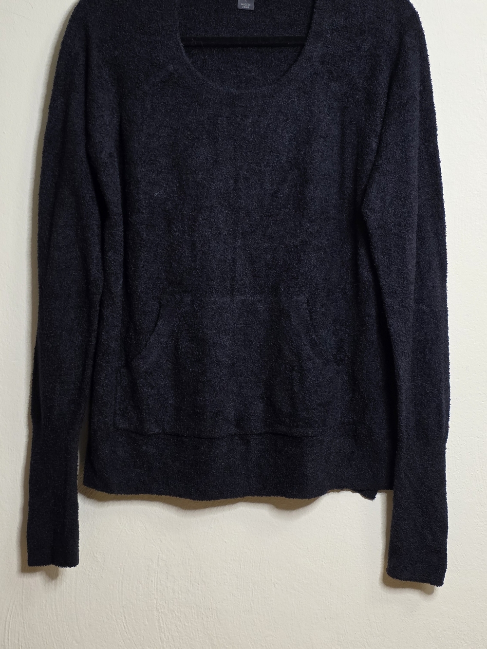 Cozy Black Women’s Plush Pullover Sweater